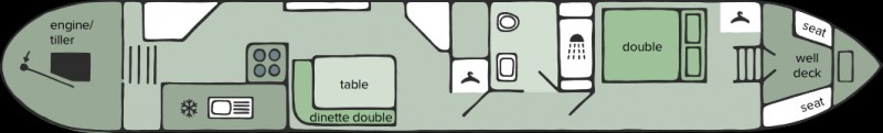 Pied Billed Grebe - boat plan