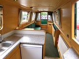 Galley and saloon